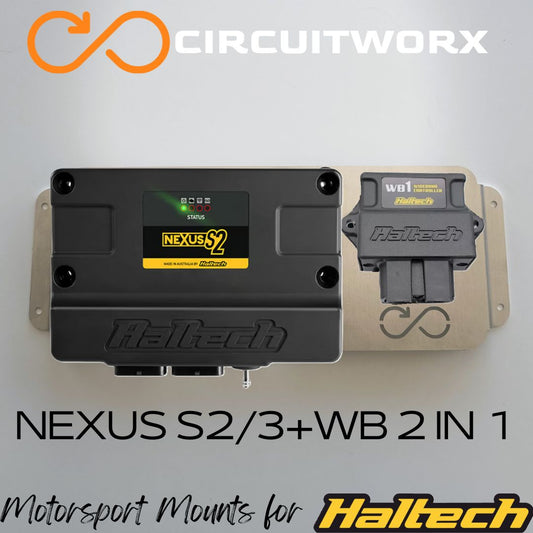 Haltech S2/S3L ECU and Wideband 2 In 1 Mount